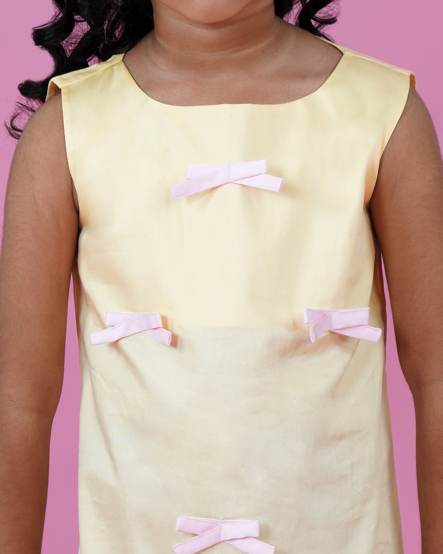 Girls Front Tiny Bows Dress