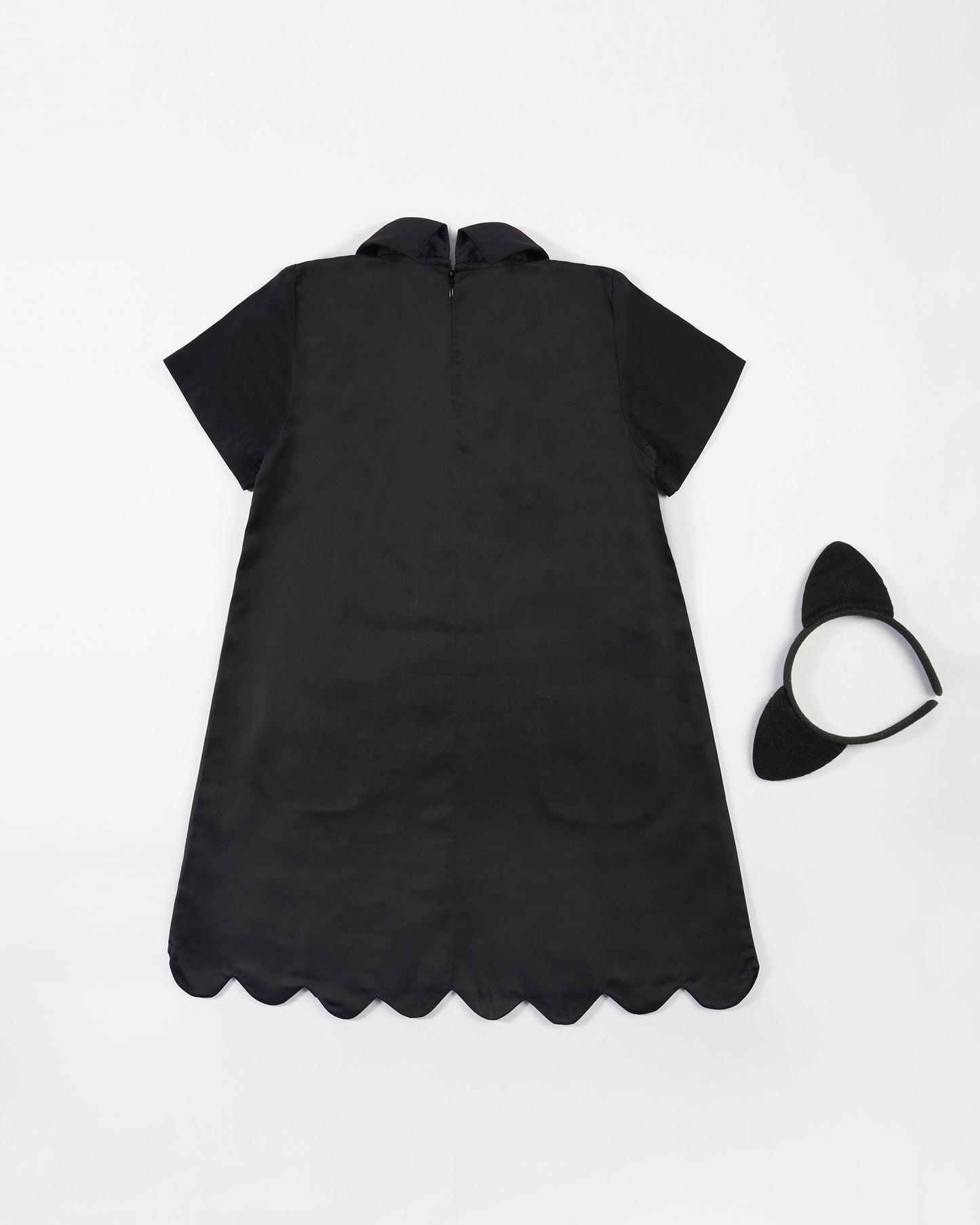Girls Colorblocked Curly Bottom Dress
