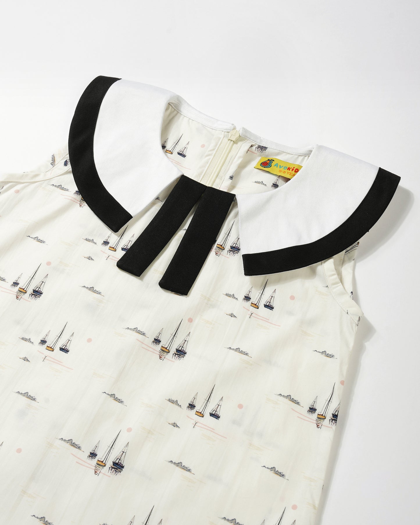 Girls Stylish Navy Print dress