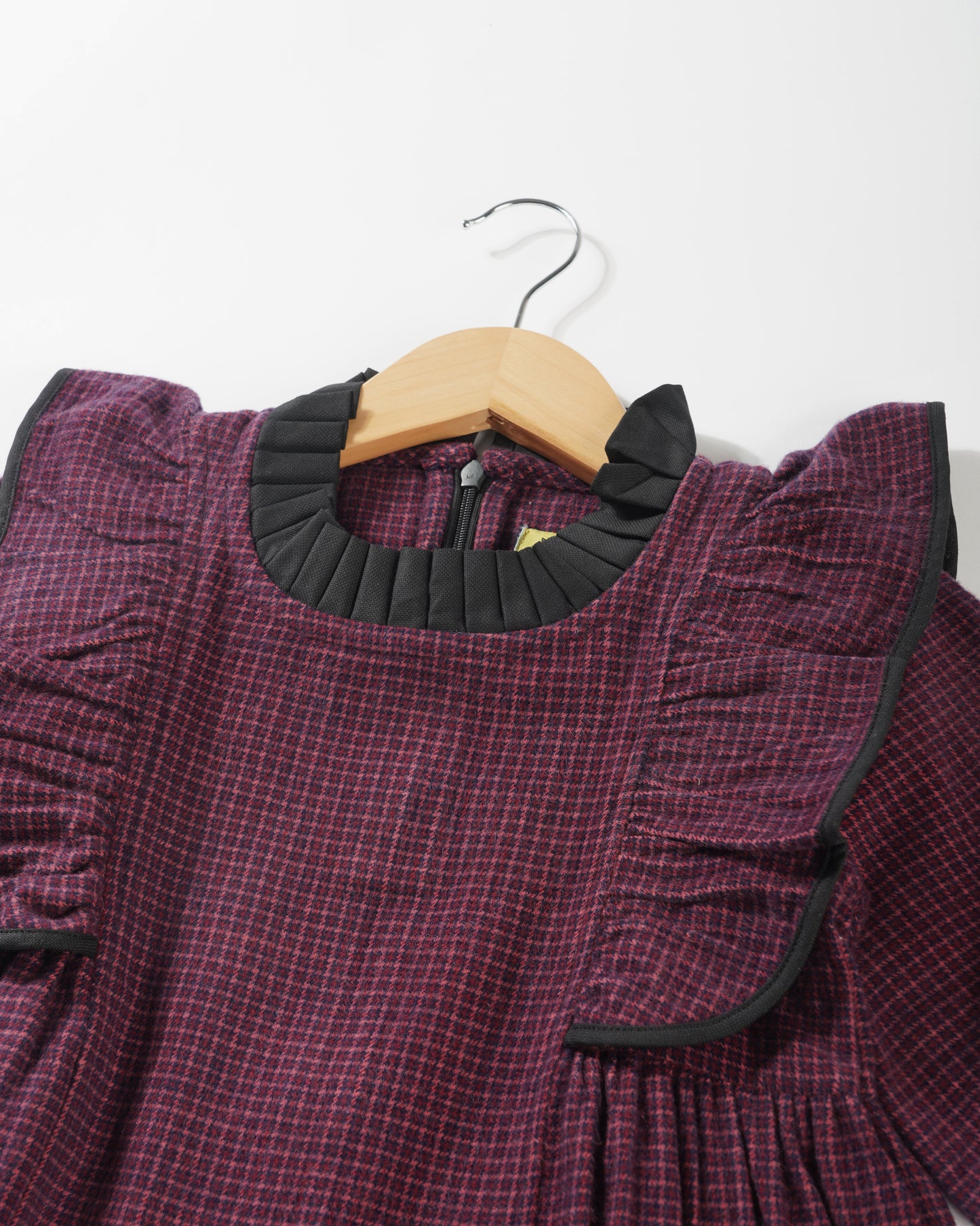 Girls Winter Frilly sleeves skater dress