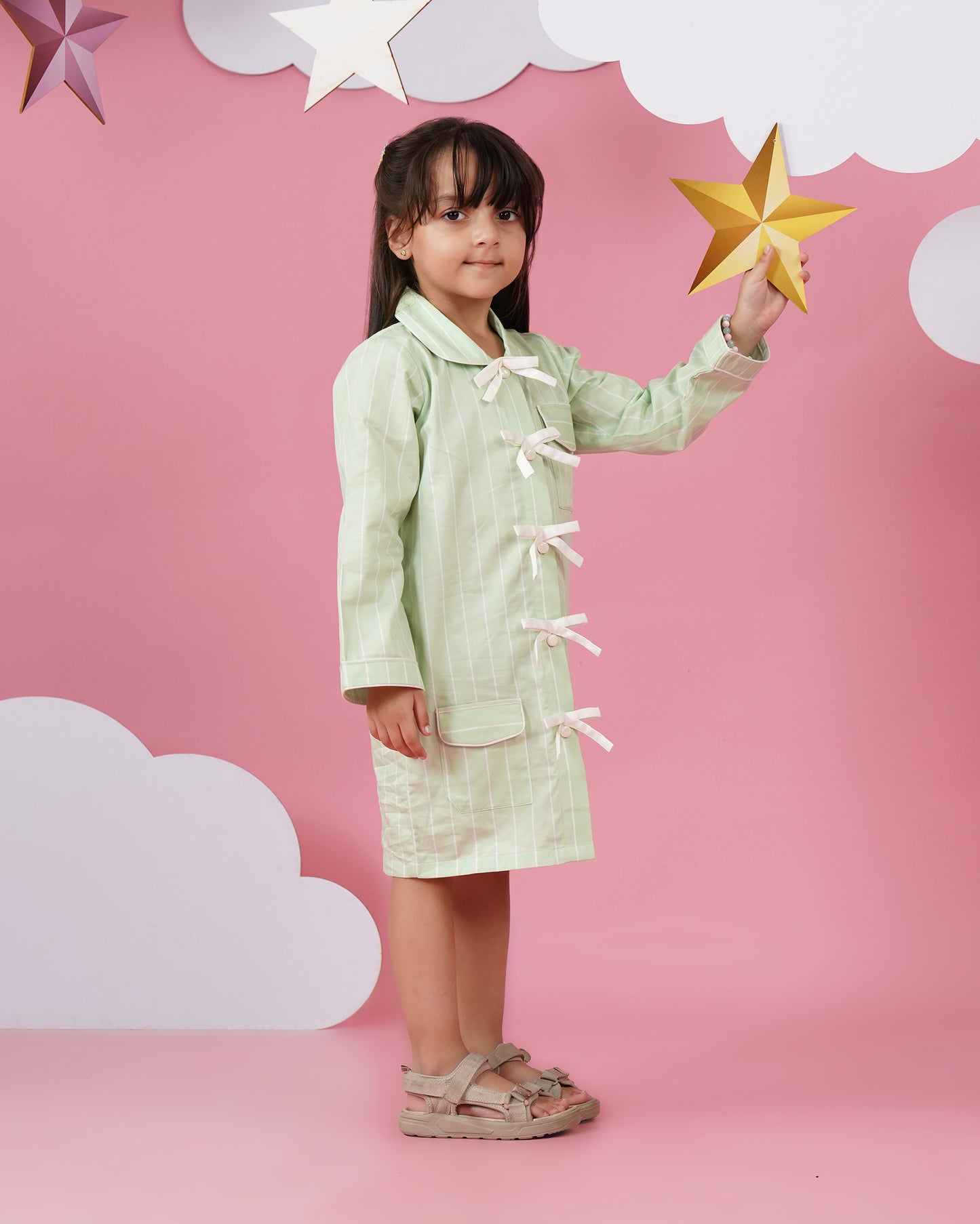 Girls Little Avocado Shirt dress