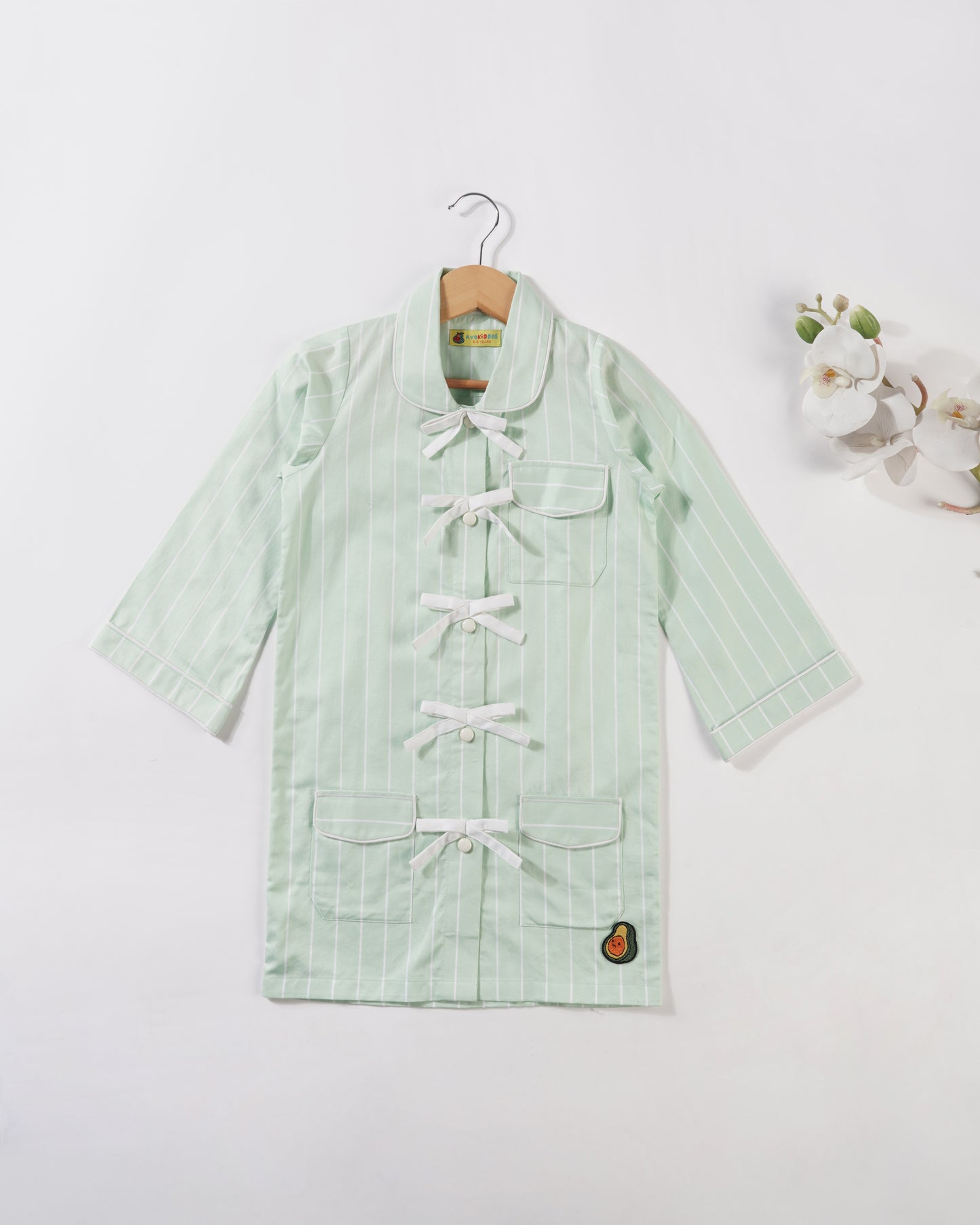 Girls Little Avocado Shirt dress
