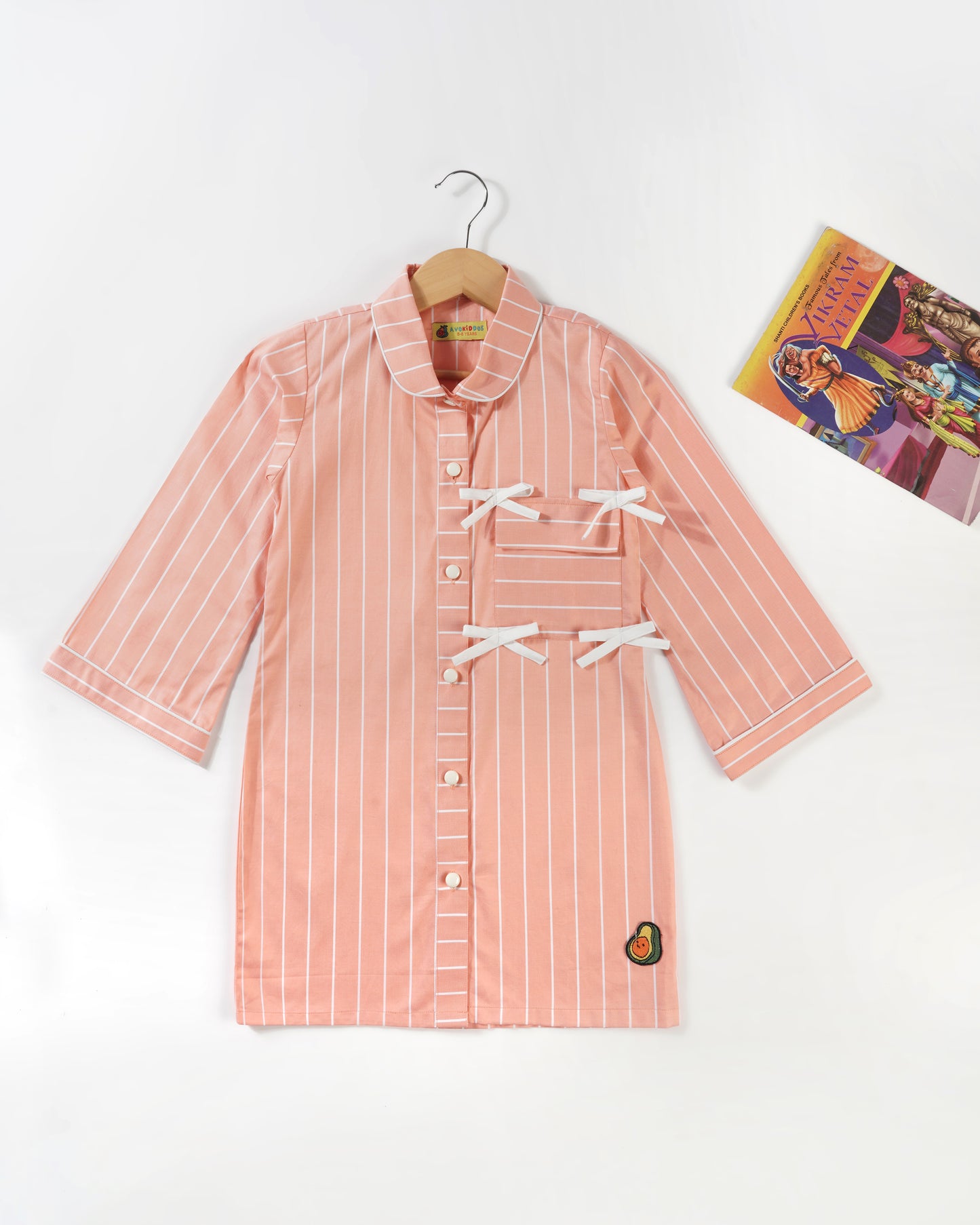 Girls Little Mandarin Shirt dress