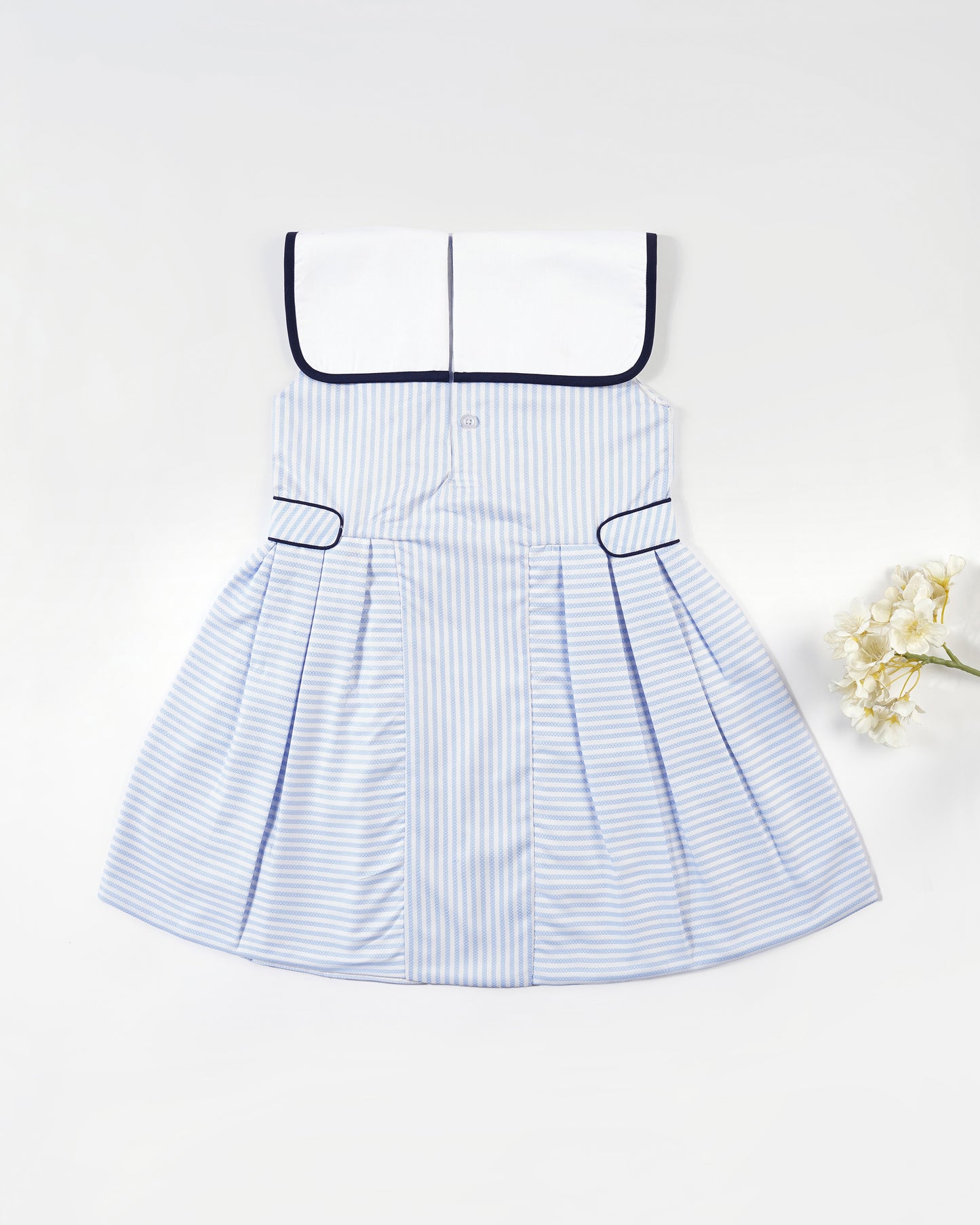 Girls Little Sailor Side Flap Dress