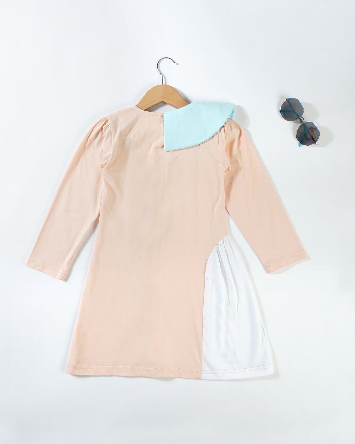 Girls Leafy Collar jersey dress
