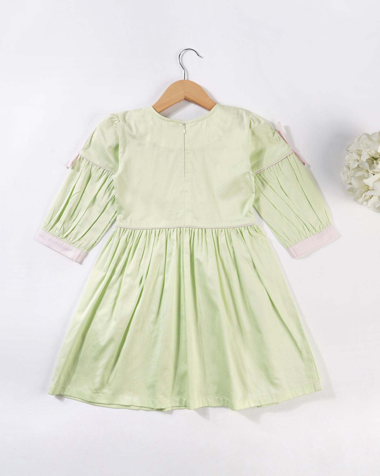 Girls Triple Collar Bow dress