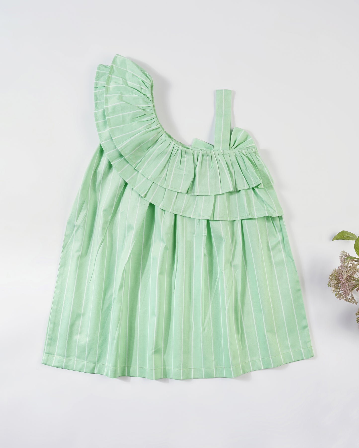 Girls One Shoulder Playful Dress
