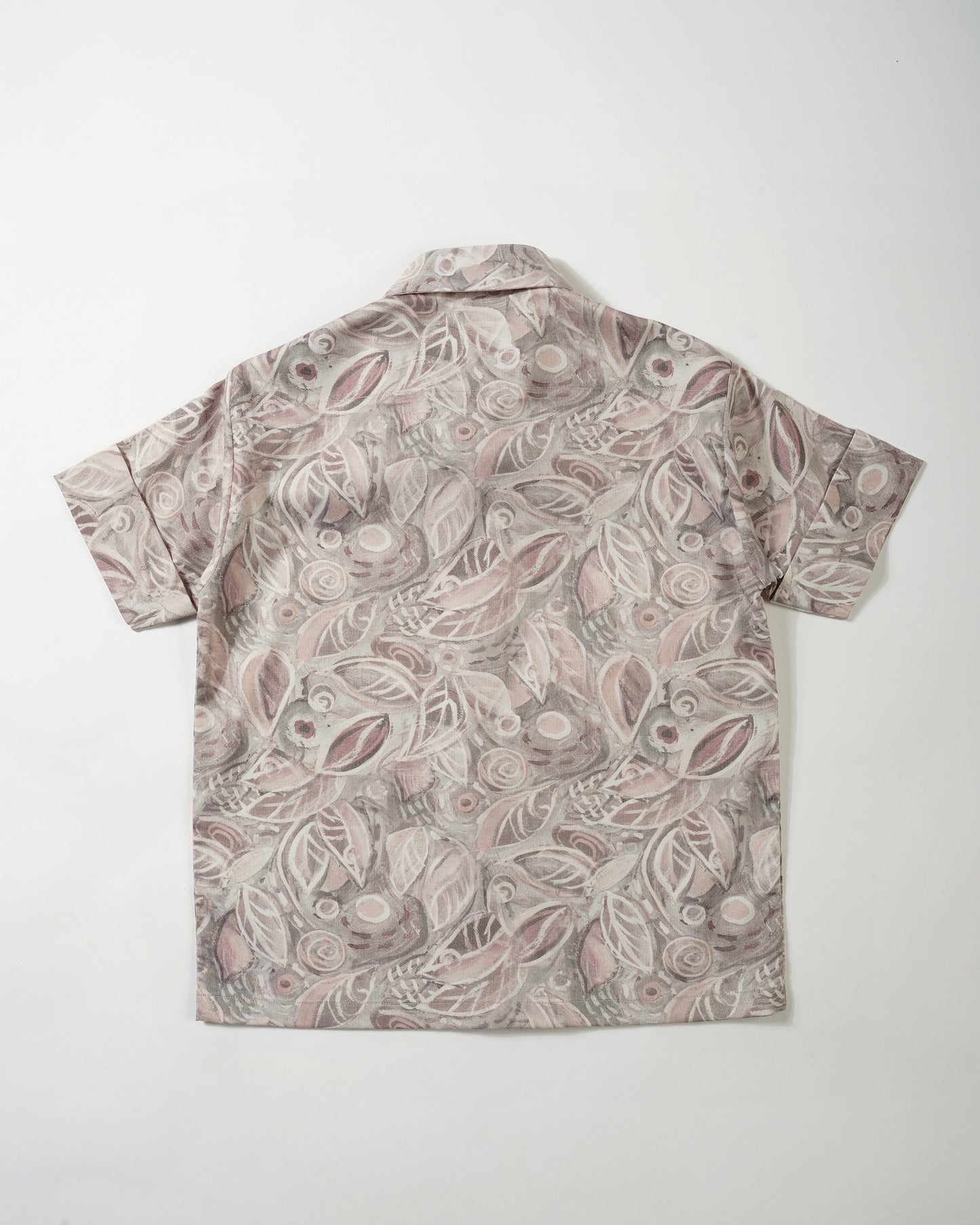 Boys flowery stylish summer short sleeved shirt