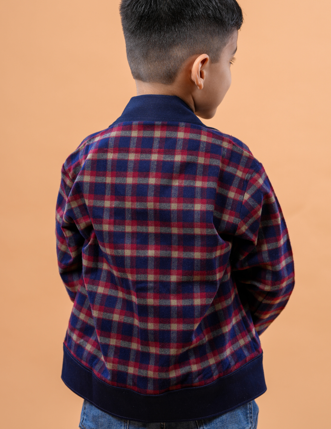 Unisex Contrast Denim winter Shacket