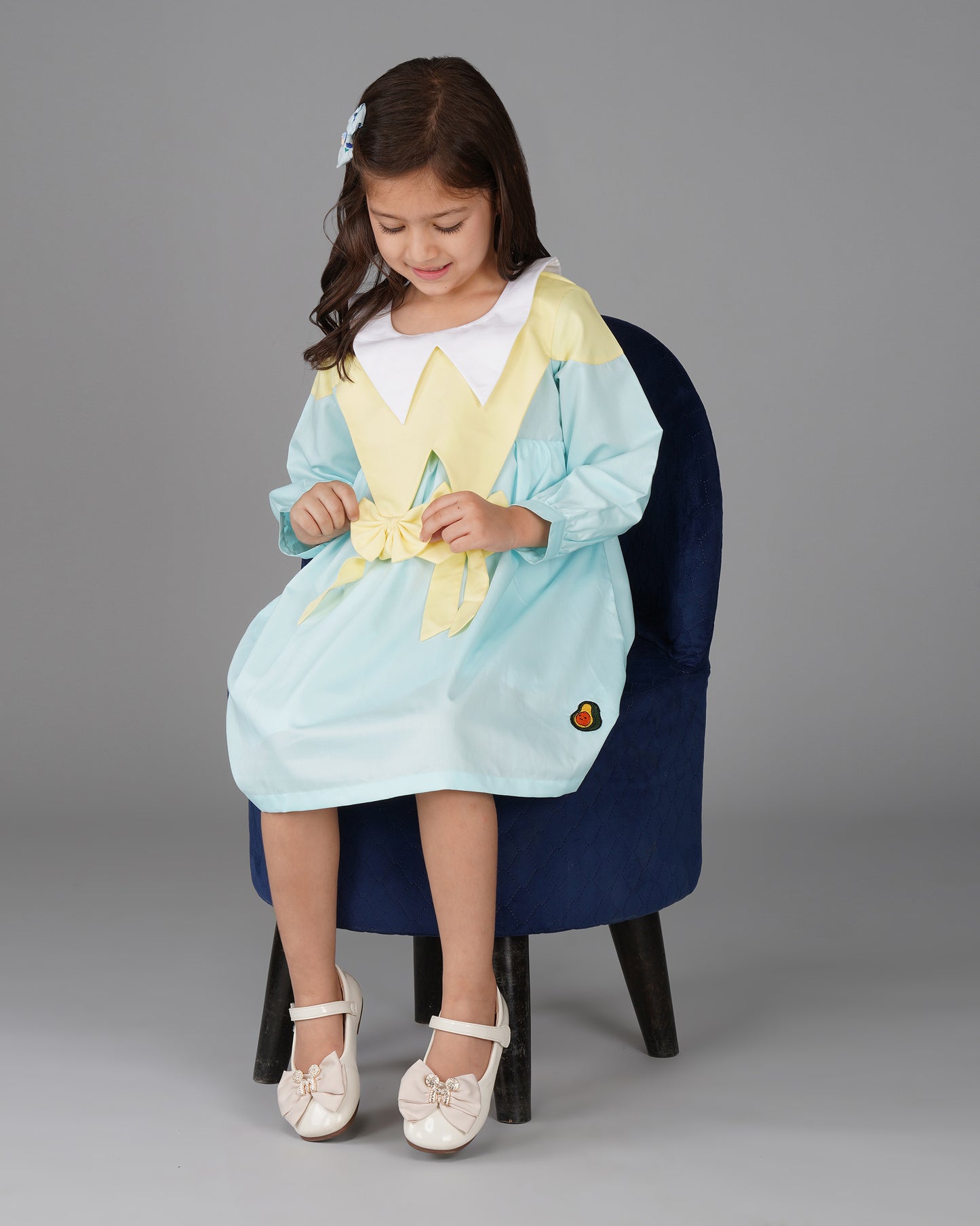 Girls Little Cinderella Bow Dress