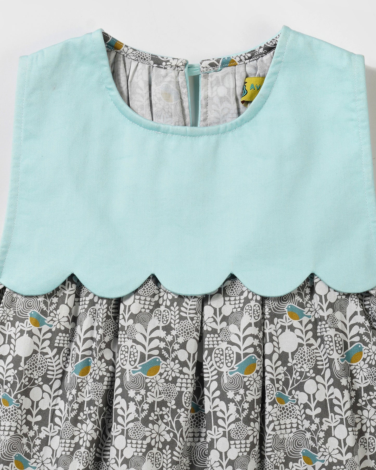 Girls rounded birds comfy summer dress