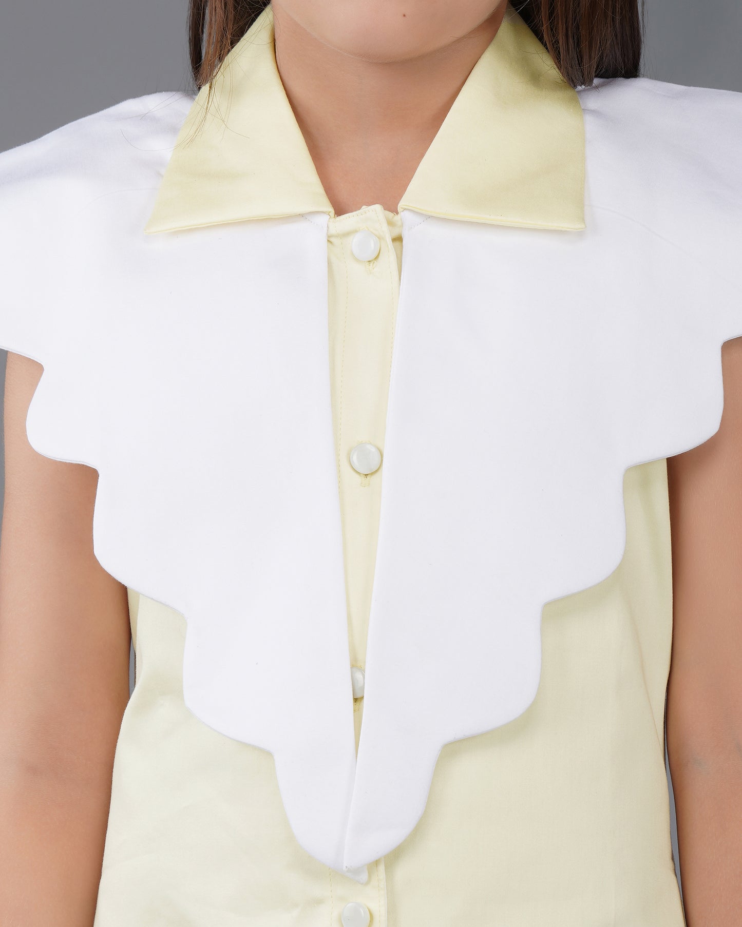 Girls Duckling Scallop Collar Relaxed Fit Dress