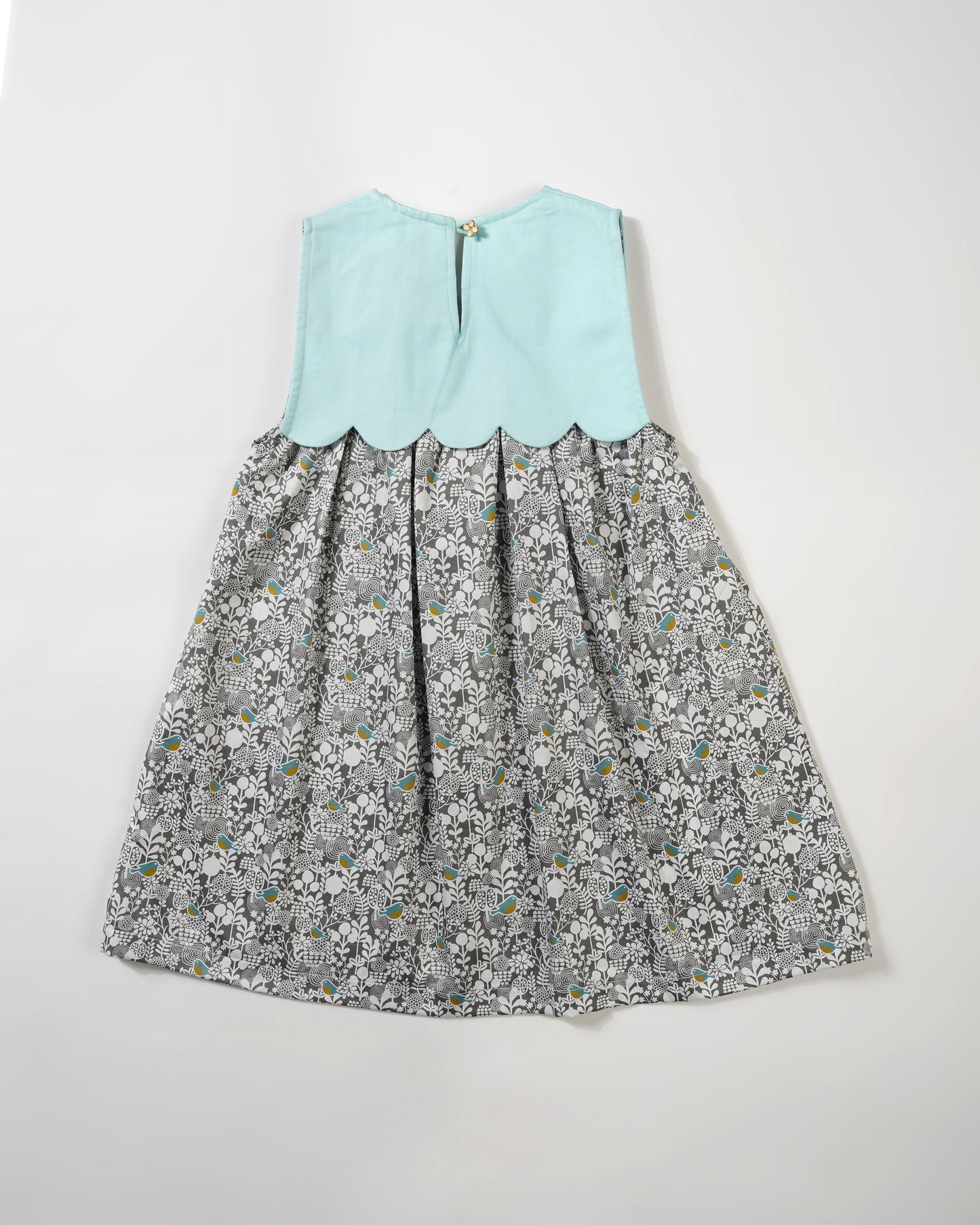 Girls rounded birds comfy summer dress