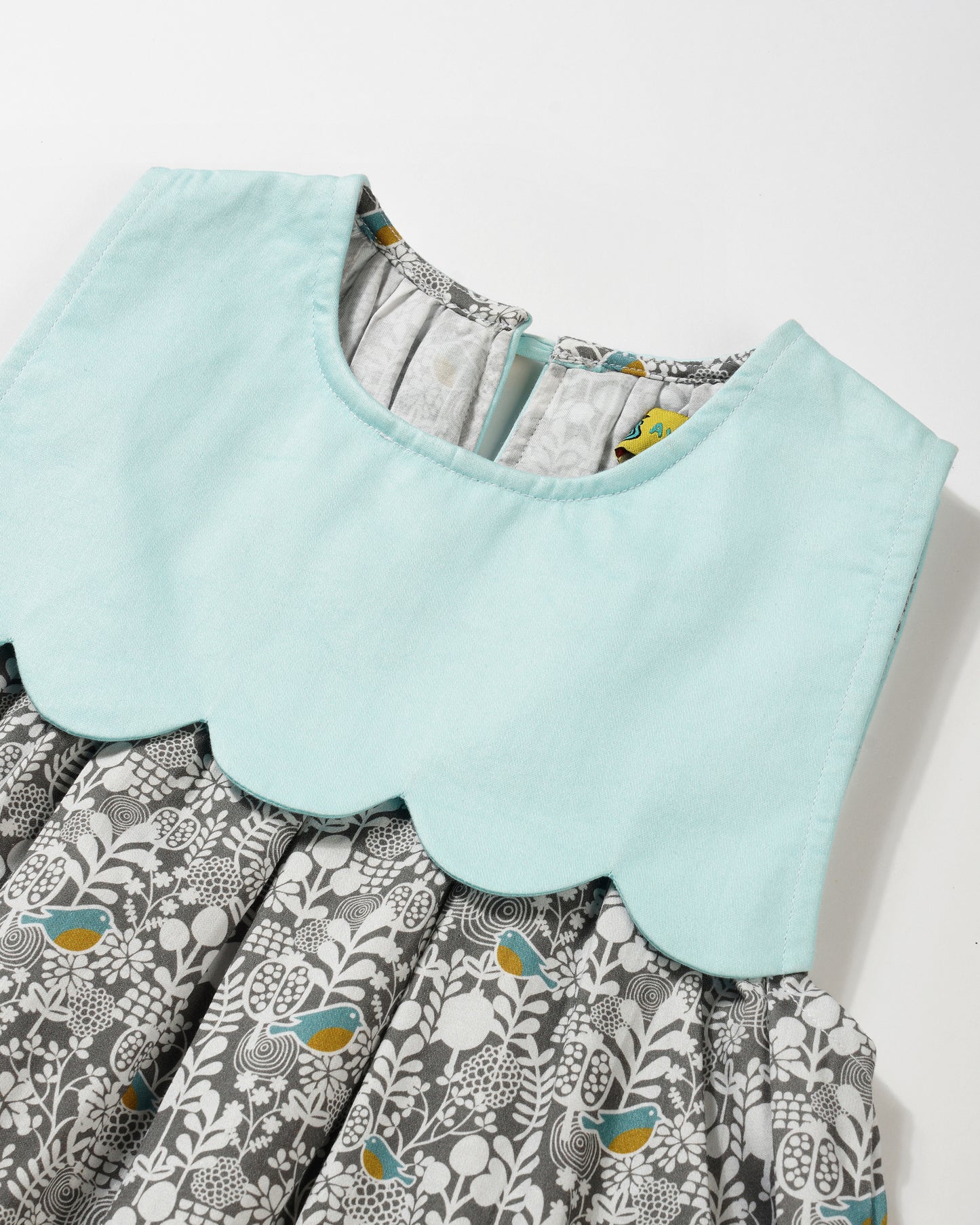 Girls rounded birds comfy summer dress