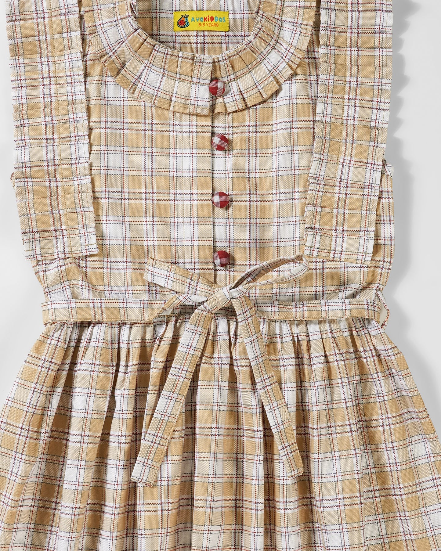 Girls Blush Doll Front Tie Dress