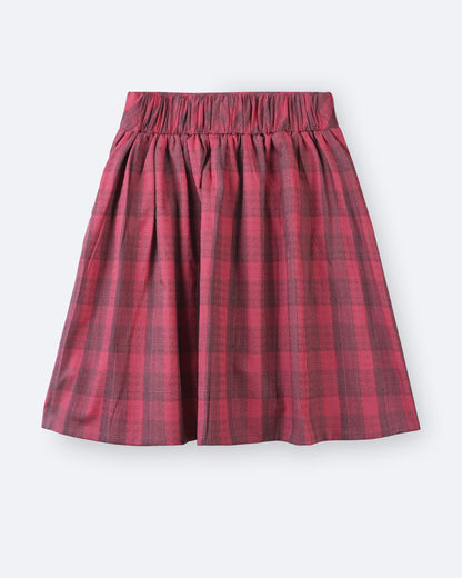 Girls Starburst Checks Skirt