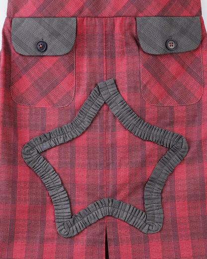 Girls Starburst Checks Skirt