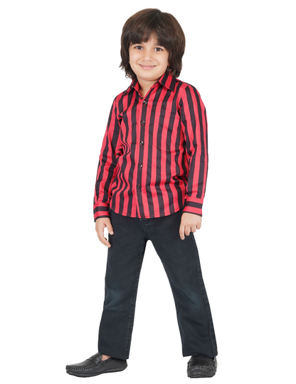 Boys Striped Party Shirt