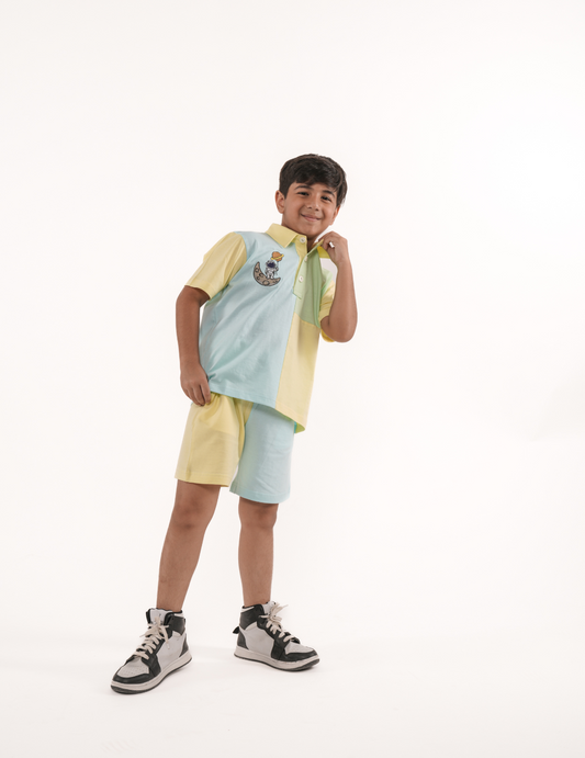 Boys Colorblocked Co-ord Set