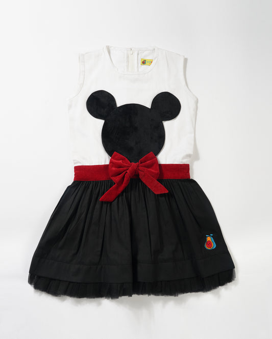 Girls Minnie Mouse Lace Dress