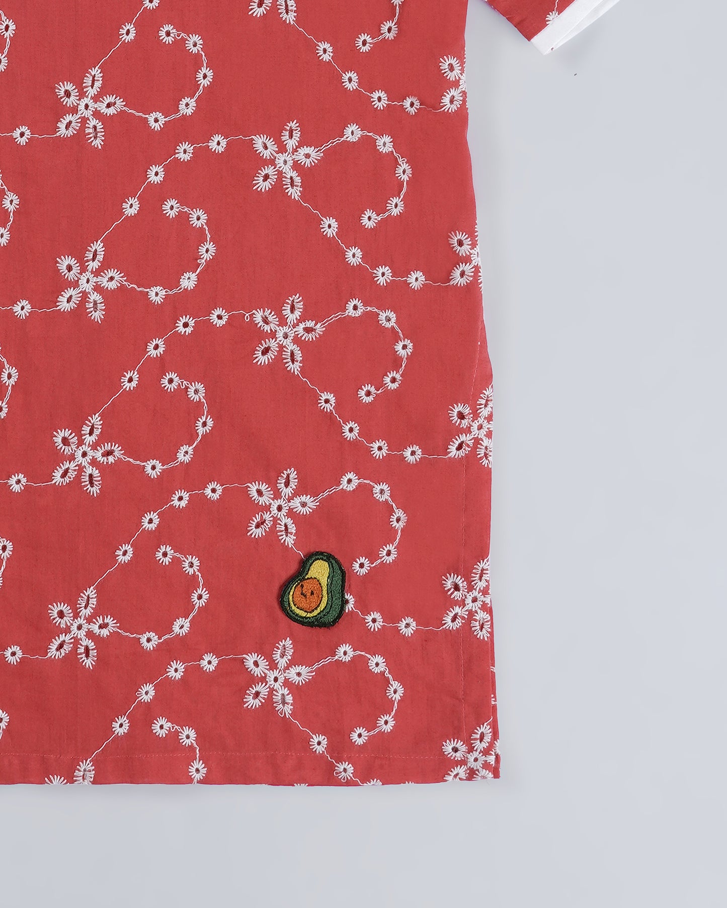 Bows & Cuddles Crimson Kurta Set
