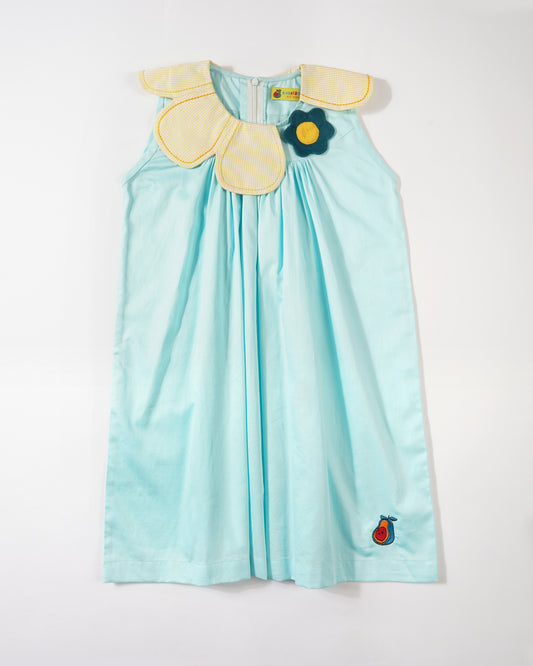 Girls Blooming Collar Flower Dress