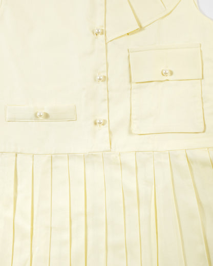 Girls Pleated Pearl Dress