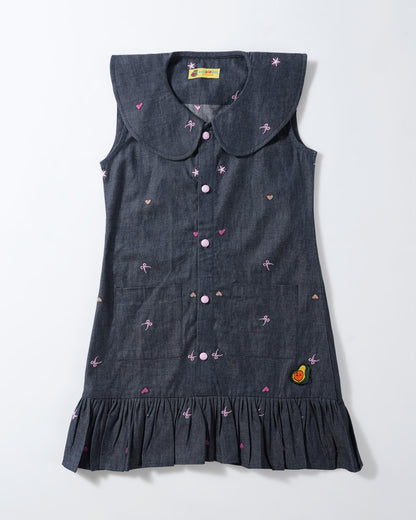 Bows & Hugs Denim Dress