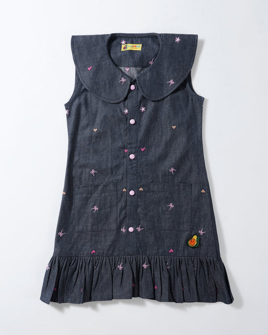 Bows & Hugs Denim Dress
