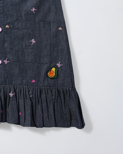 Bows & Hugs Denim Dress