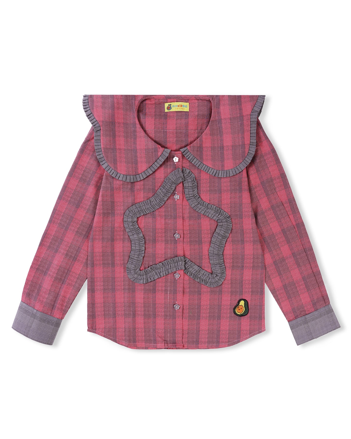 Girls Starburst Checks Shirt