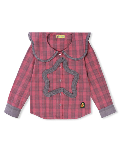 Girls Starburst Checks Shirt