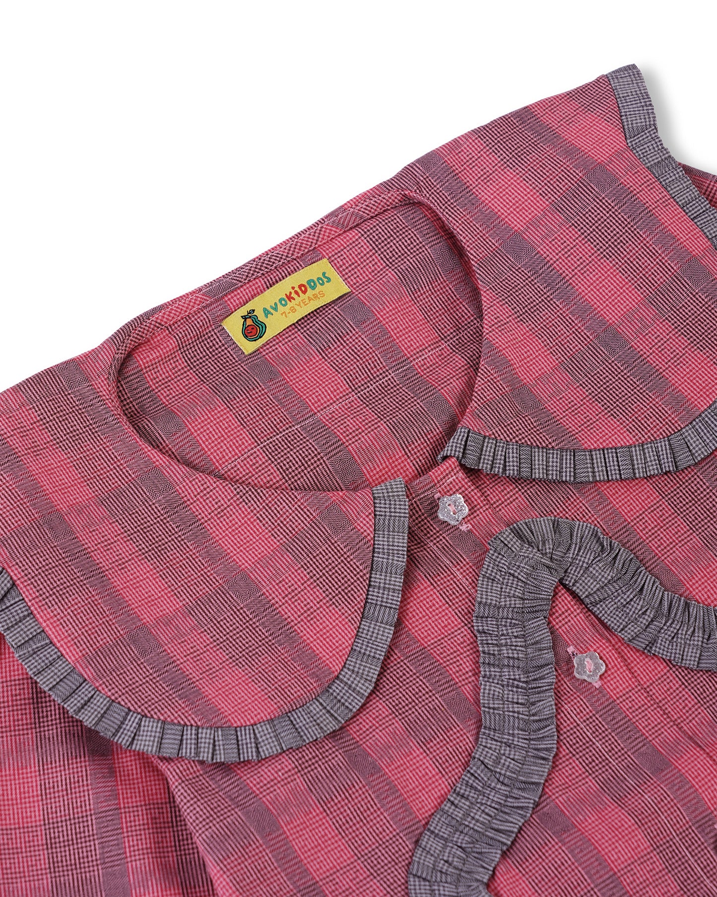 Girls Starburst Checks Shirt