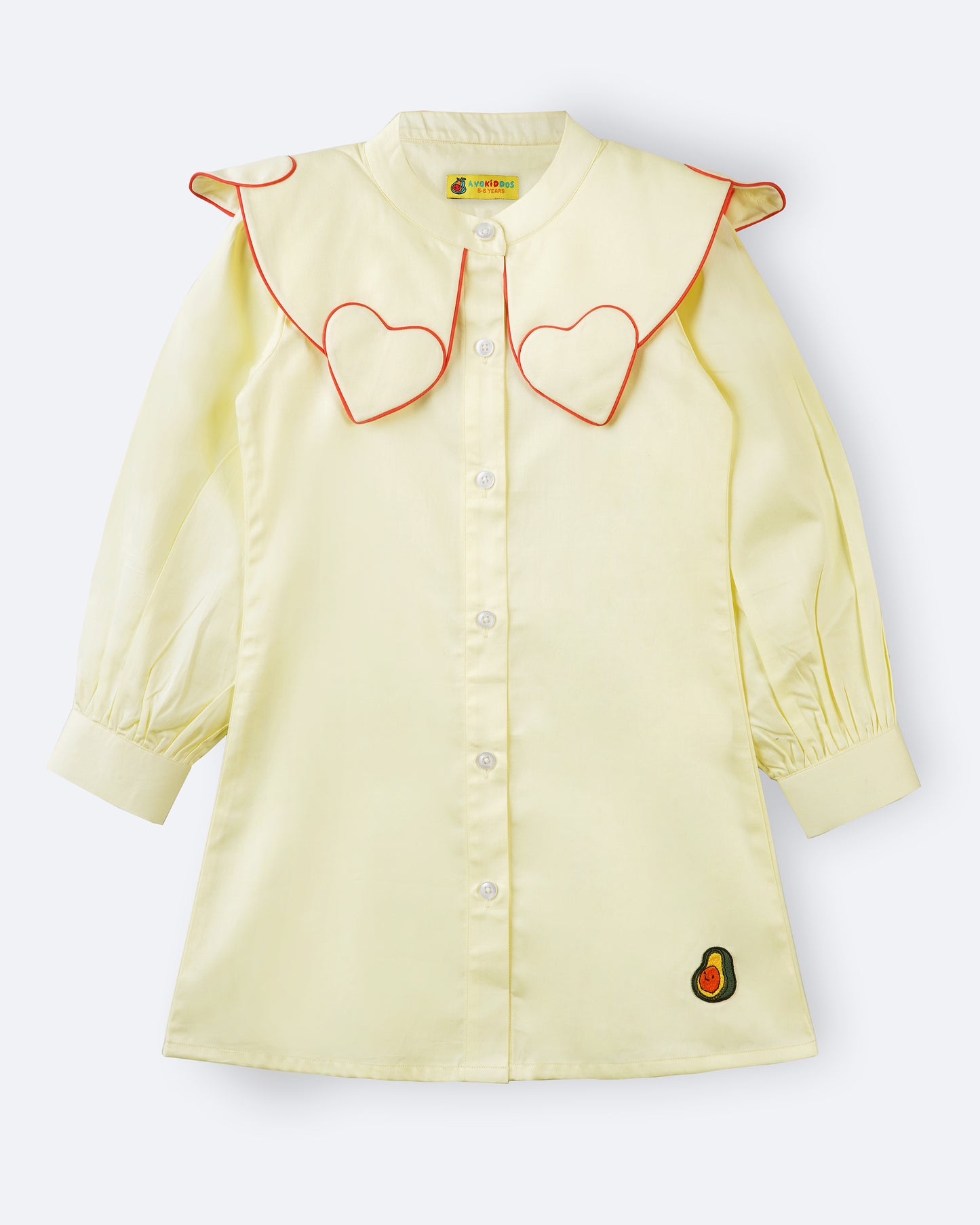 Girls Heart Struck Shirt Dress