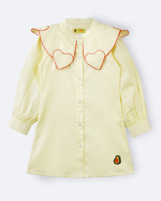 Girls Heart Struck Shirt Dress