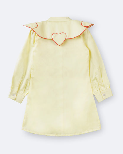 Girls Heart Struck Shirt Dress