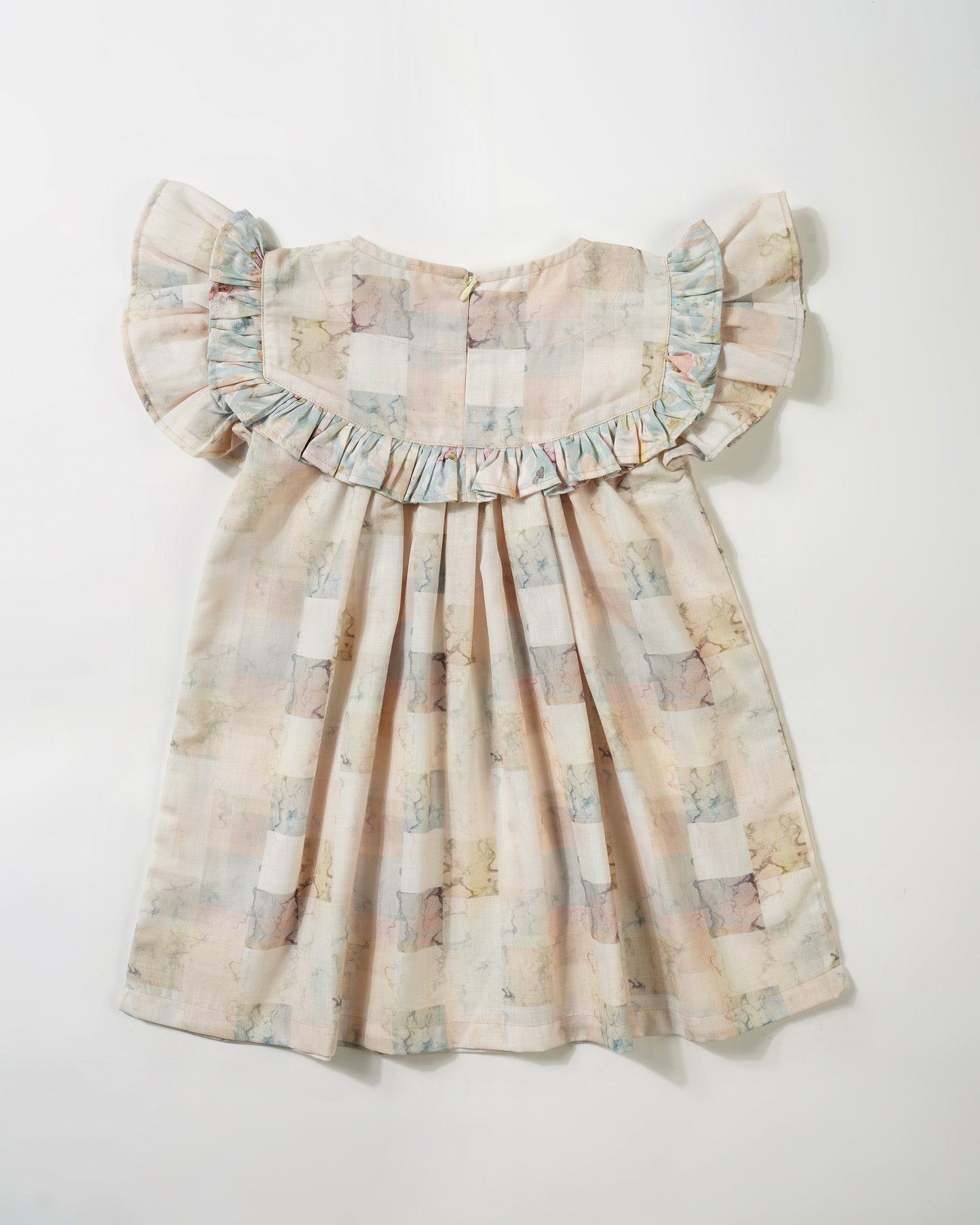 Girls frilly front relaxed fit dress