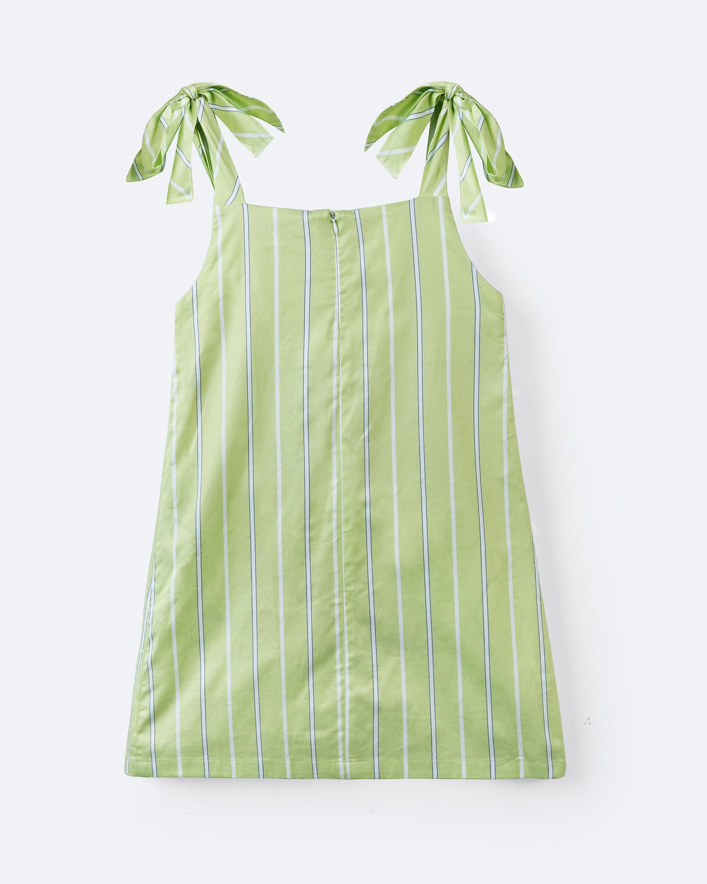 Girls Holiday Tree Shoulder Ties Dress