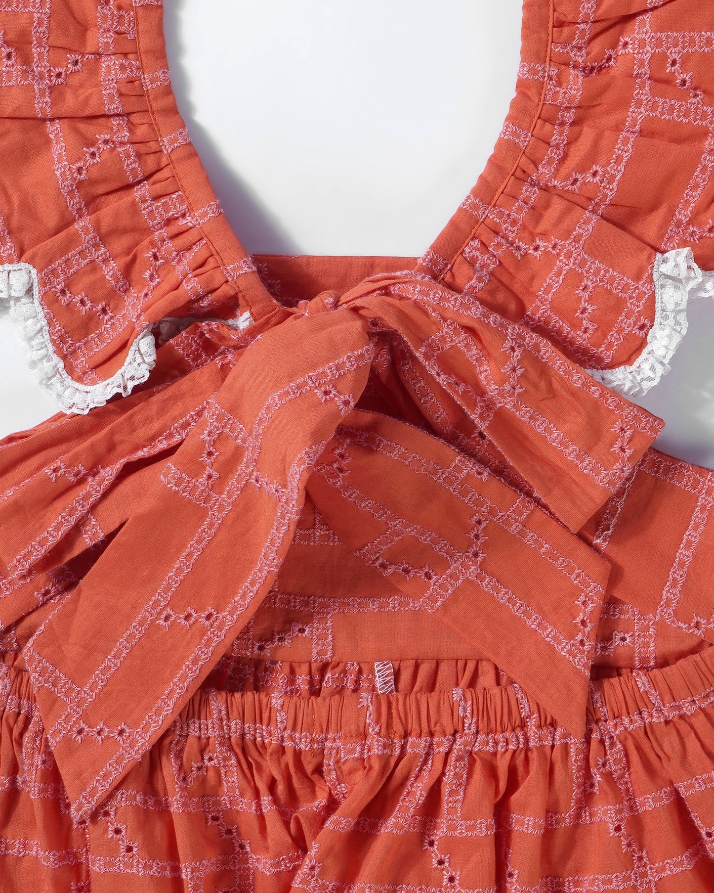 Sunset Charm Coral Jumpsuit