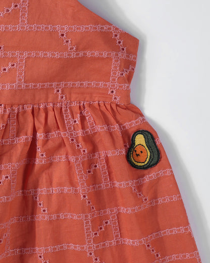 Sunset Charm Coral Jumpsuit
