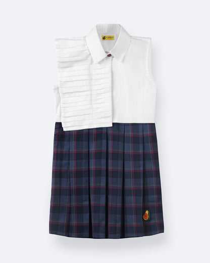 Girls Ruffle Scottish Dress