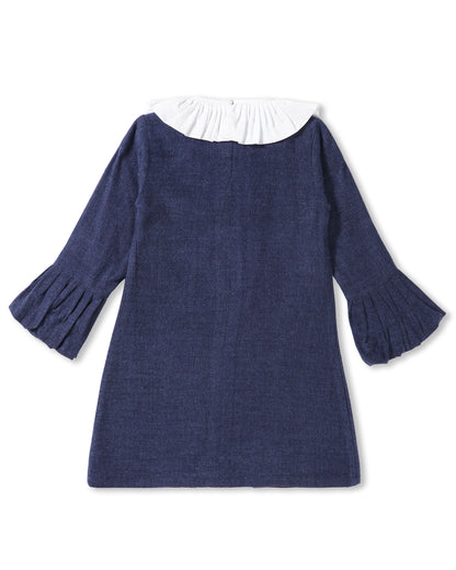 Girls Winter Jolly Jingle Tie-Up Dress