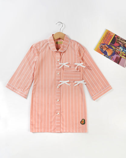 Avokiddos Girls Little Mandarin Shirt dress