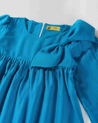 Girls Little Smurf Winter Dress