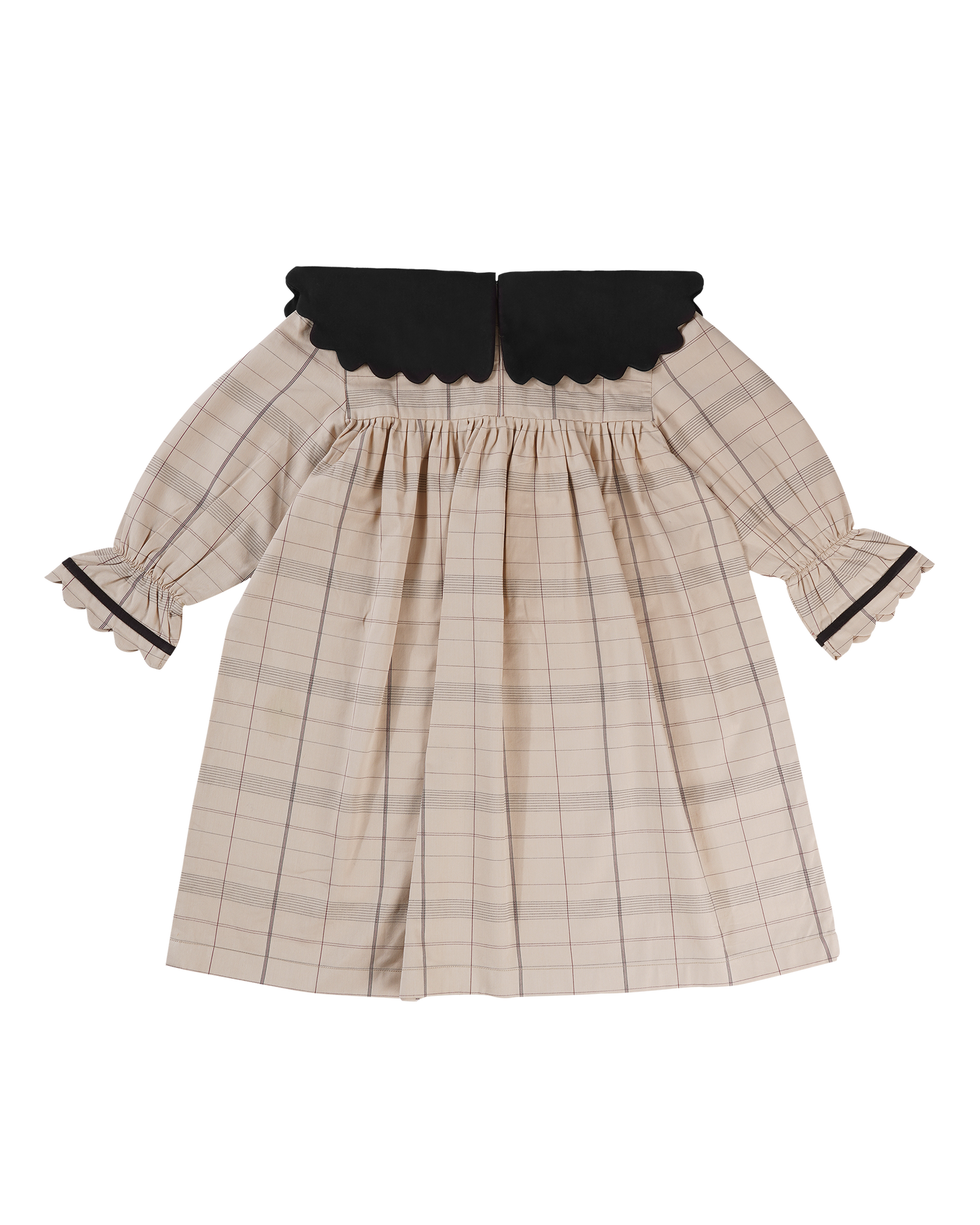 Girls Curly Collar Smart Dress