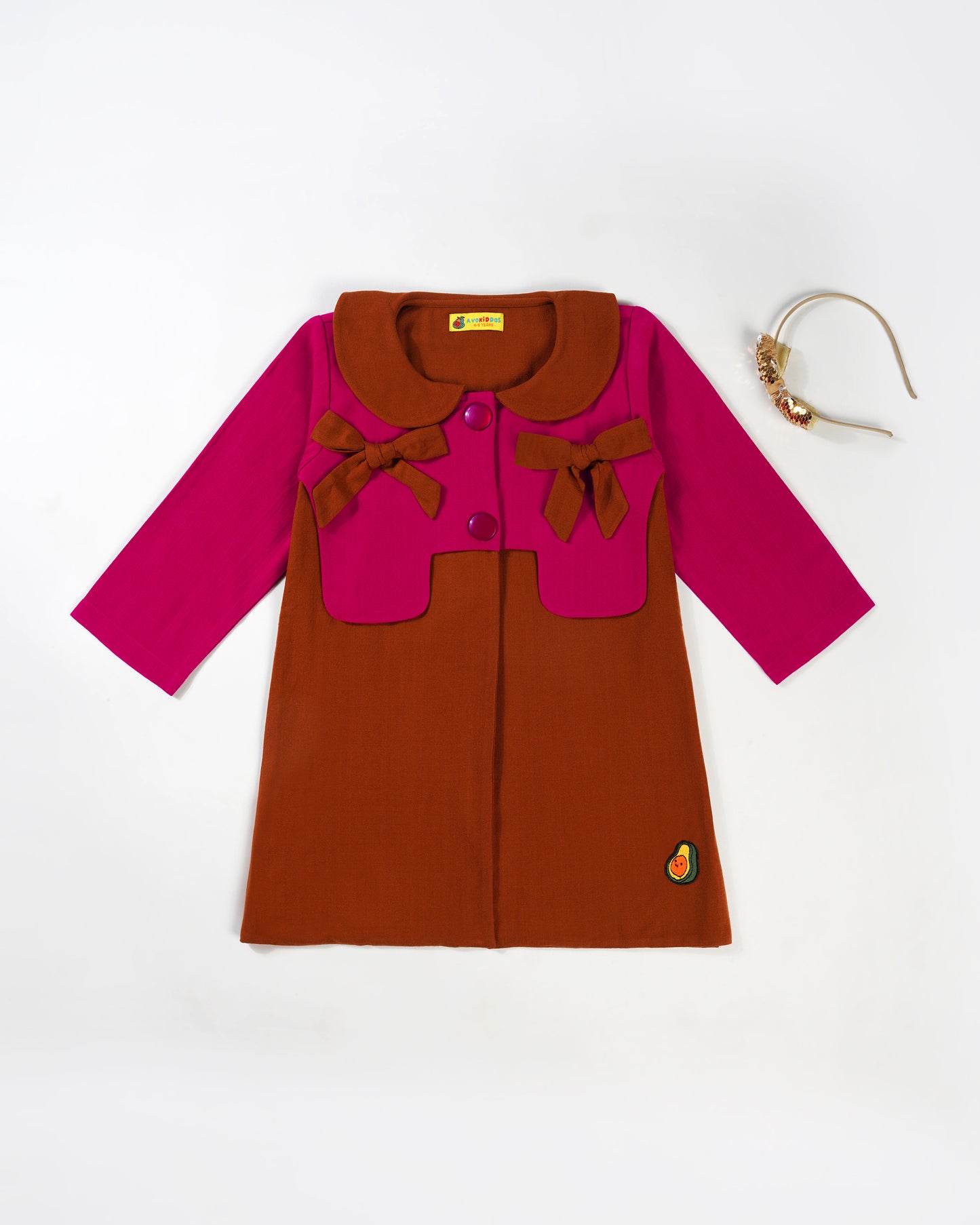 Girls Winter Little Red Rider Long Coat