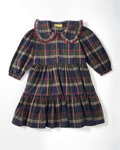 Girls Stylish Plaid Dress