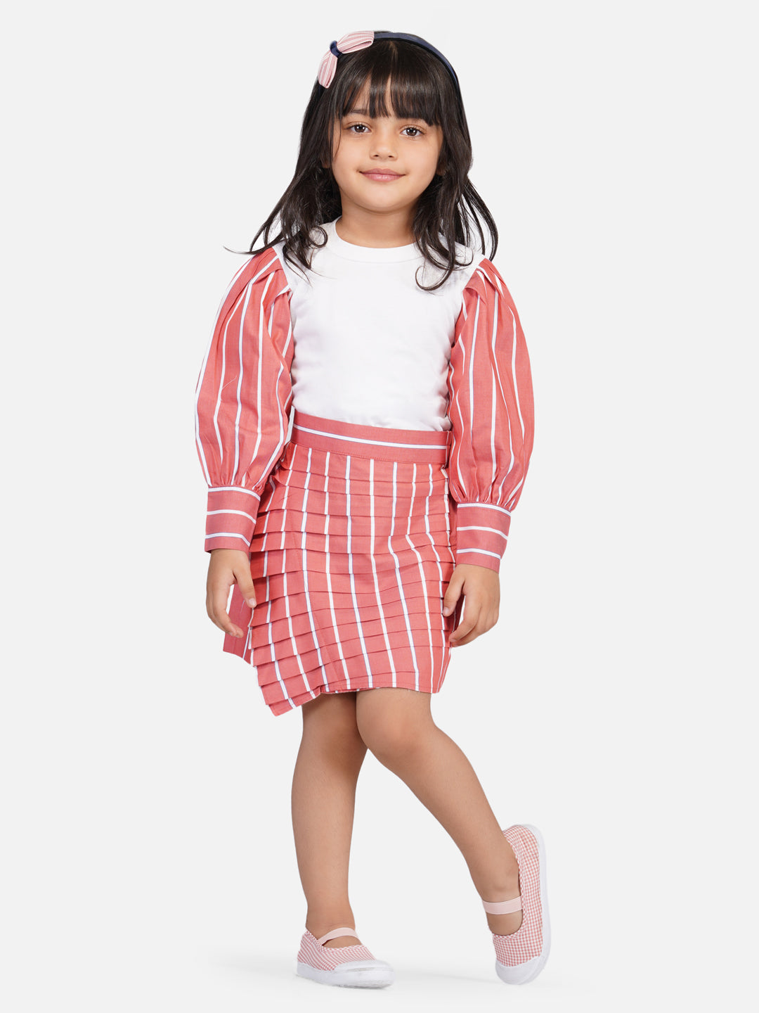 Girls relaxed fit skirt set