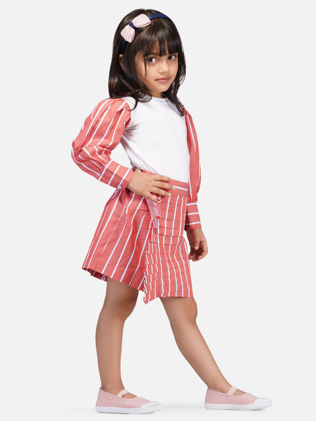 Girls relaxed fit skirt set