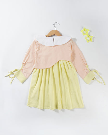 Girls Pineapple Girl Tie Sleeved Dress